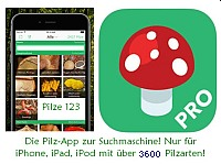 Pilzapp für iPhone, iPad, iPod - Pilze 123