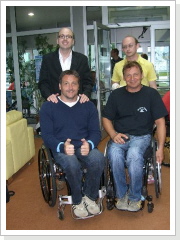 Mit meinem Bruder Andi, Sepp und Guido beim Turnier in Prostejov (CZE)