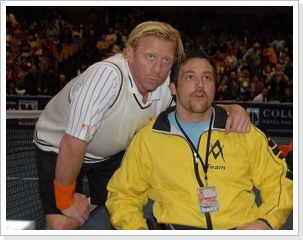 Mit Tennislegende Boris Becker
